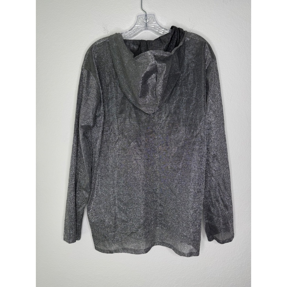 Alexanders Costumes Silver Metallic Hoodie Chain Mail Mens Size M Knight Odyssey - Picture 5 of 5